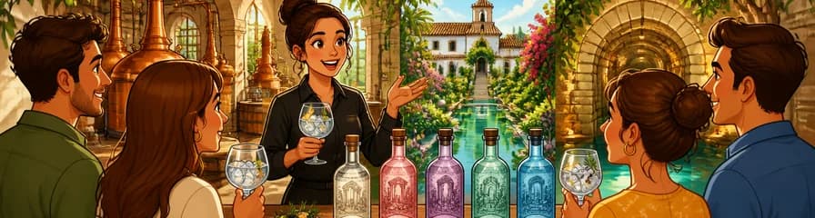 Recorrido guiado en español con degustación de cinco ginebras y un Gin Tonic