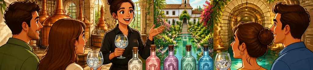 Recorrido guiado en español con degustación de cinco ginebras y un Gin Tonic