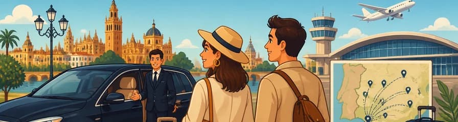 Servicio de traslado al Aeropuerto de Sevilla desde la ciudad