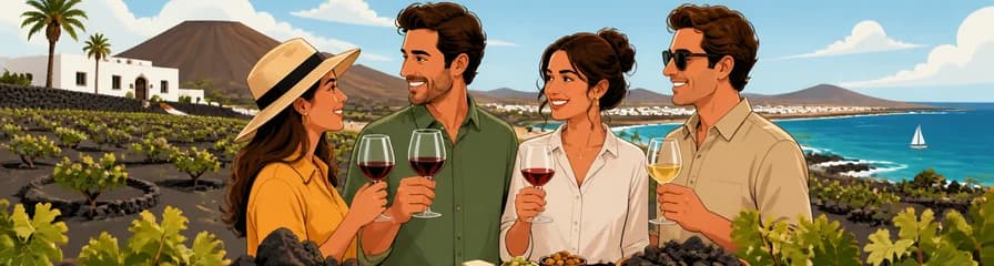 Recorrido costero privado de vinos y gastronomía en Ye Lajares