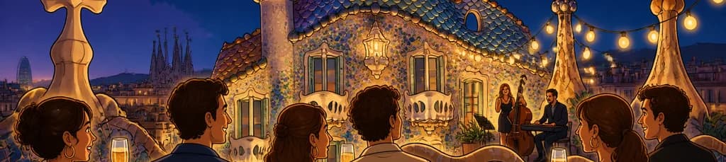 Experimenta las Noches Mágicas en Casa Batlló: Recorrido, consumición y música en vivo en la terraza