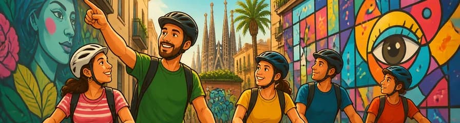 Recorrido en bicicleta por el arte callejero de Barcelona