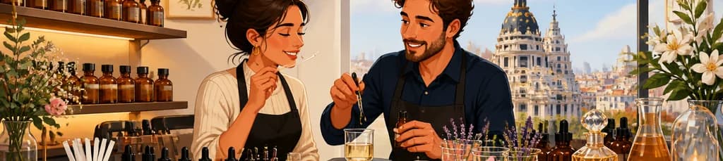Taller privado de creación de perfumes personalizados con un especialista en Madrid