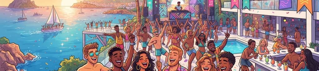 Paquete de eventos definitivo "Party Hard Travel" en Ibiza 2026