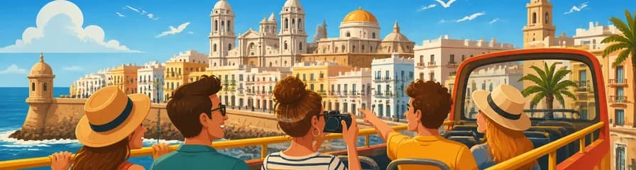 Tour panorámico en autobús por Cádiz con paradas libres