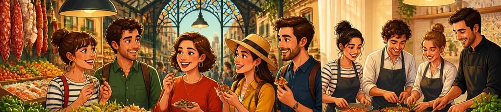 Explora Barcelona: mercados cubiertos y experiencia culinaria práctica en un mini taller de cocina