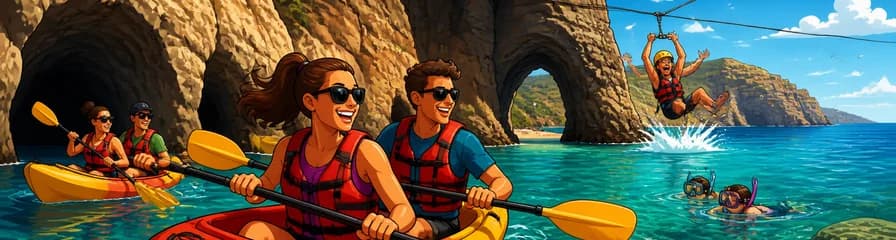 Aventura en kayak por las cuevas y los acantilados de Mogán