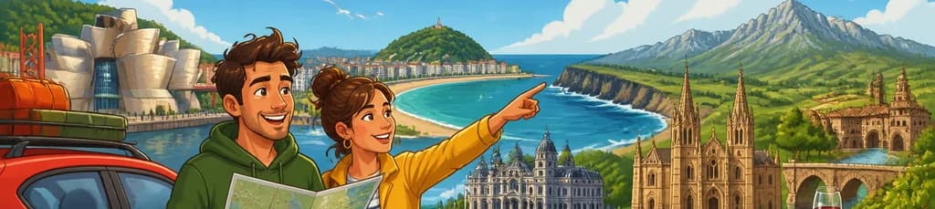 Aventura de siete días en coche por el norte de España con salida desde Bilbao