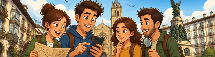 Búsqueda del tesoro y recorrido autoguiado a pie por Vitoria-Gasteiz