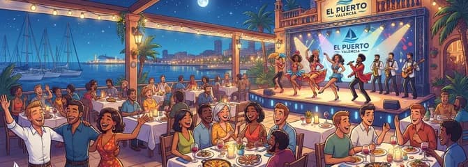 Noche de Gastronomía y Espectáculo en el Restaurante Temático El Puerto Valencia