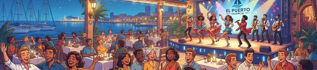 Noche de Gastronomía y Espectáculo en el Restaurante Temático El Puerto Valencia