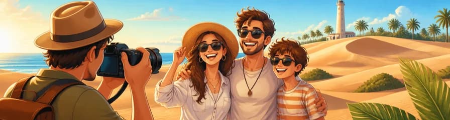 Sesión fotográfica profesional para tus vacaciones en Maspalomas