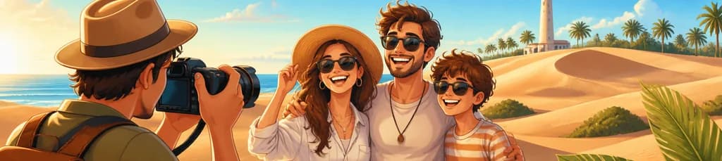 Sesión fotográfica profesional para tus vacaciones en Maspalomas