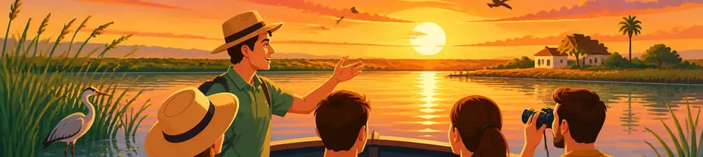 Descubre el Parque Natural de la Albufera de Valencia con un Tour en Barco al Atardecer
