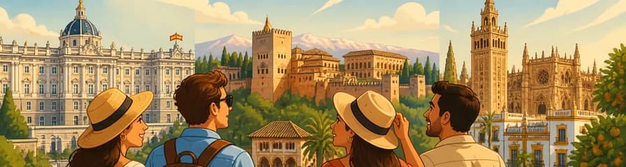 Recorrido privado de ocho días por Madrid, Granada y Sevilla