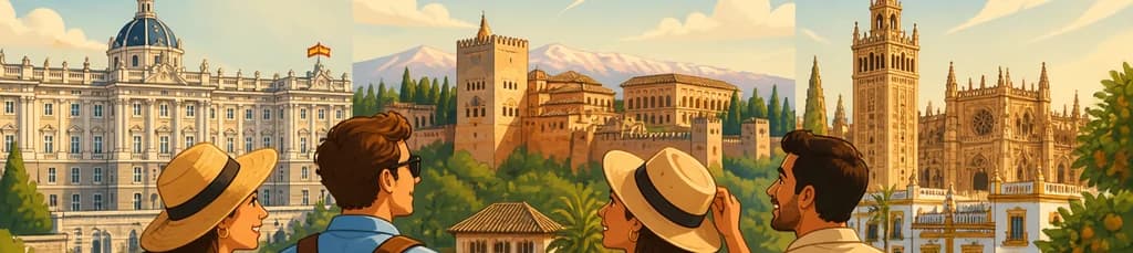Recorrido privado de ocho días por Madrid, Granada y Sevilla
