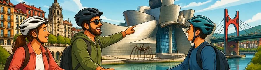 Descubre lo esencial de Bilbao en un tour guiado privado en bicicleta