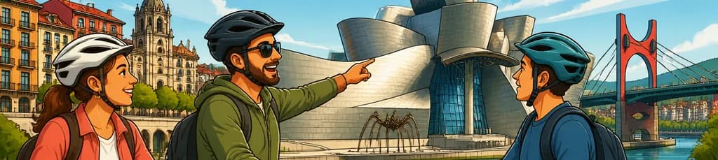 Descubre lo esencial de Bilbao en un tour guiado privado en bicicleta