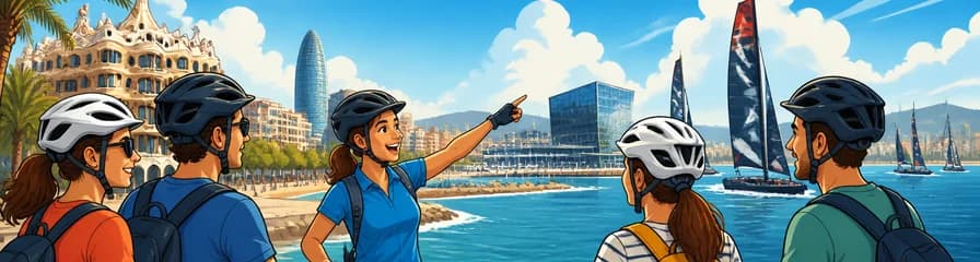 Recorrido en bicicleta por Barcelona para explorar la Copa América