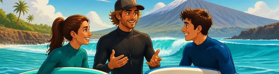 Lección privada de surf para dos en Tenerife