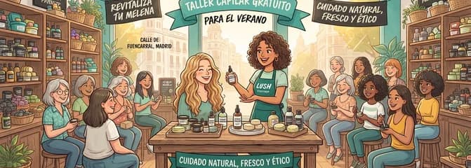 Taller capilar gratuito en Lush Fuencarral: ¡Revitaliza tu melena para el verano!