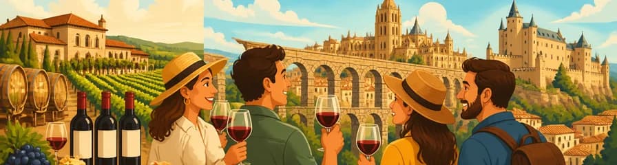Excursión privada a Segovia y Ribera del Duero con degustación de vinos desde Madrid