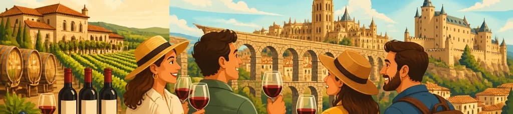 Excursión privada a Segovia y Ribera del Duero con degustación de vinos desde Madrid
