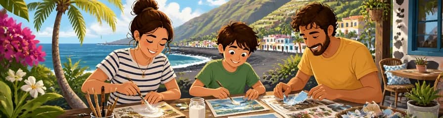 Experimenta el arte del collage con pegamento marino en Tazacorte, La Palma