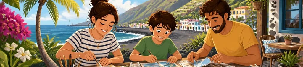 Experimenta el arte del collage con pegamento marino en Tazacorte, La Palma