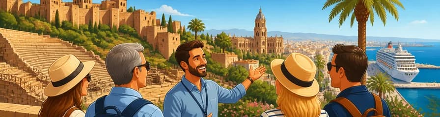 Recorrido costero privado de día completo por Málaga, con salida desde el puerto de cruceros