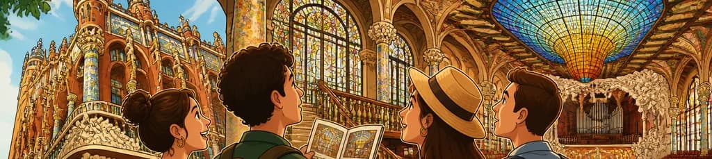 Descubre el Palau de la Música Catalana con un folleto explicativo
