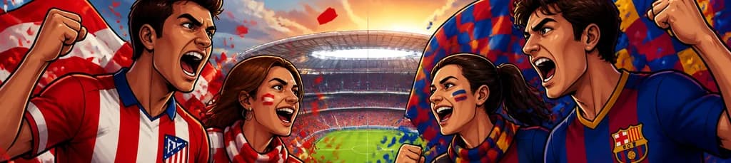 El esperado enfrentamiento entre el Atlético de Madrid y el FC Barcelona