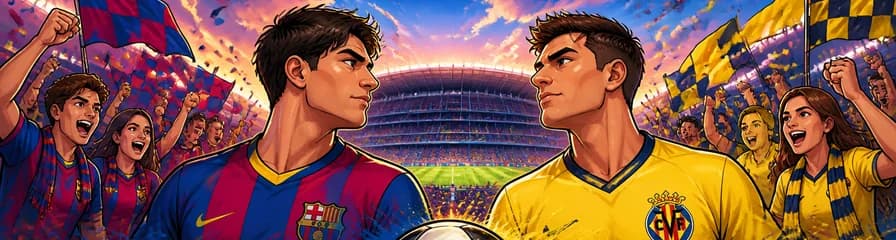 Enfrentamiento de Fútbol: FC Barcelona contra Villarreal FC