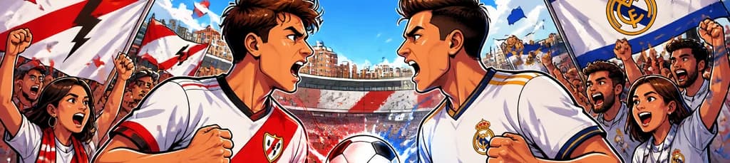 Enfrentamiento futbolístico entre Rayo Vallecano y Real Madrid