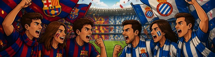 Enfrentamiento entre el FC Barcelona y el RCD Espanyol