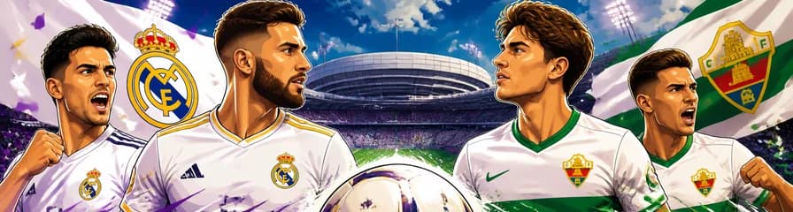 Duelo futbolístico entre Real Madrid y Elche CF