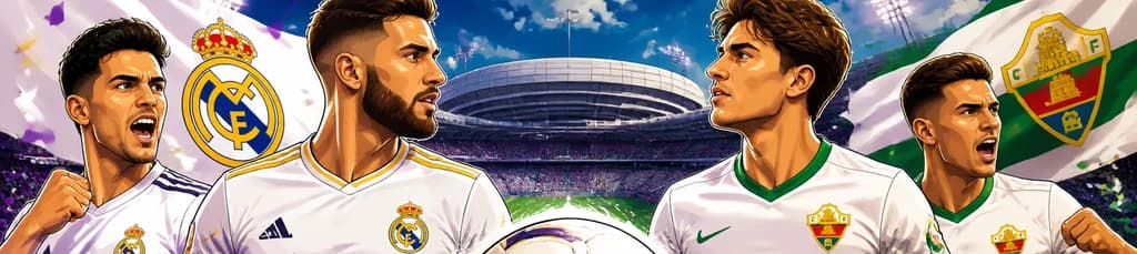 Duelo futbolístico entre Real Madrid y Elche CF