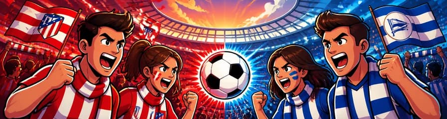 Duelo futbolístico entre Atlético de Madrid y Deportivo Alavés
