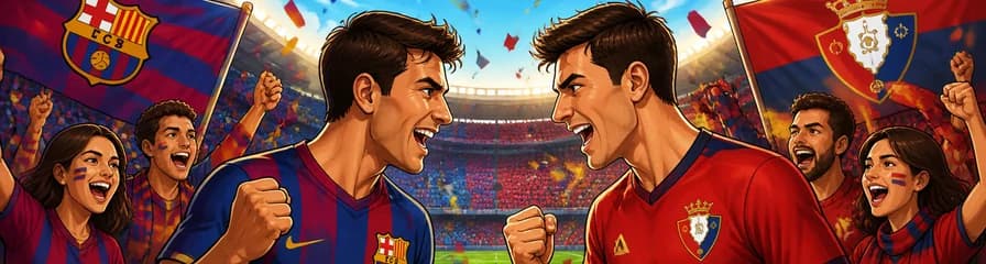 Partido de fútbol: FC Barcelona contra CA Osasuna