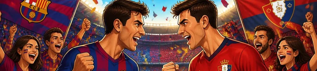 Partido de fútbol: FC Barcelona contra CA Osasuna