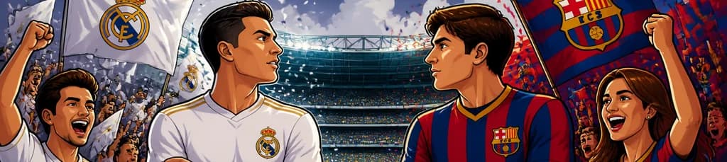 Encuentro de fútbol: Real Madrid contra FC Barcelona