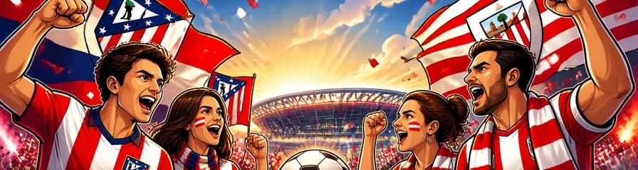Duelo de fútbol: Atlético de Madrid contra Athletic Club Bilbao