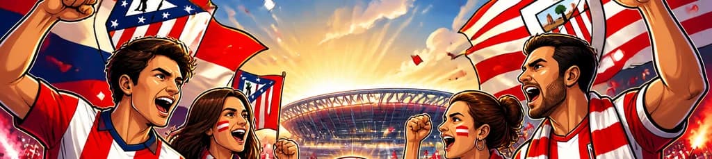 Duelo de fútbol: Atlético de Madrid contra Athletic Club Bilbao