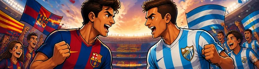 El FC Barcelona se enfrenta al Málaga CF en un emocionante partido de fútbol