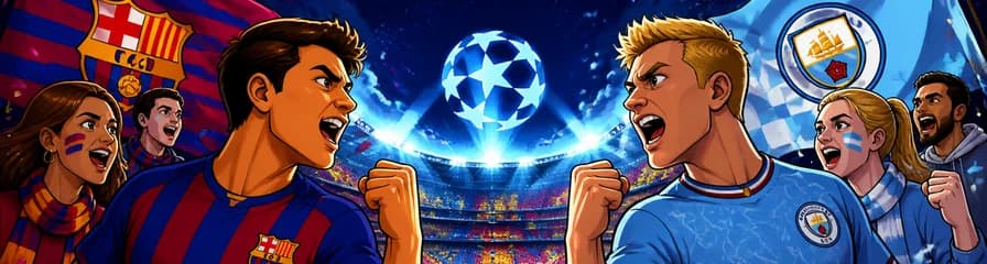 Duelo entre FC Barcelona y Manchester City en la UEFA Champions League