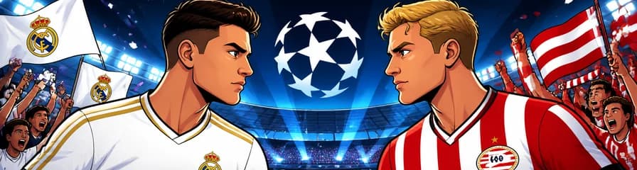 El Real Madrid se enfrenta al PSV Eindhoven en la UEFA Champions League