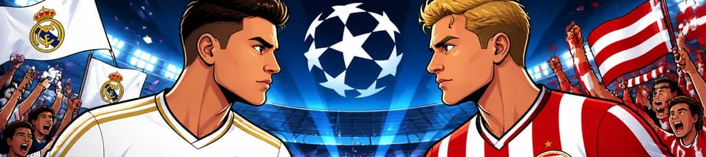 El Real Madrid se enfrenta al PSV Eindhoven en la UEFA Champions League
