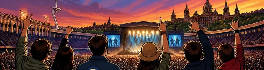 Concierto de Oasis en el Estadi Olímpic Lluís Companys de Barcelona