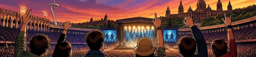 Concierto de Oasis en el Estadi Olímpic Lluís Companys de Barcelona