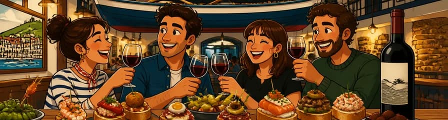 Disfruta de 16 pintxos donostiarras y una botella de vino en Orio Valencia